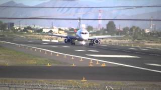 Interjet Sukhoi SuperJet 10095B Reverse Thrust [upl. by Gavrielle]