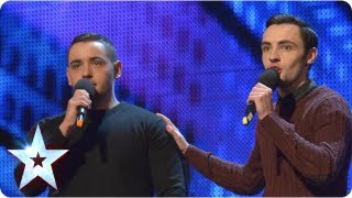 Richard and Adam singing The Impossible Dream  Week 2 Auditions  Britains Got Talent 2013 [upl. by Teews576]