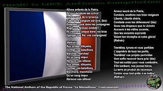 France National Anthem quotLa Marseillaisequot INSTRUMENTAL with lyrics [upl. by Suirrad]