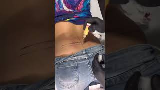 Navel piercings using Base Laboratories Piercing Aftercare Ensuring rapid and safe piercing healing [upl. by Worrad]