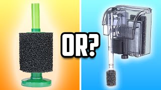 Hang on Back Filters Vs Sponge Filters Which Is Best [upl. by Bebe972]