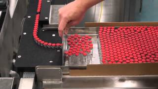 RX Infinity Accumulator handling 3ml glass vials Tray loading and unloading is shown [upl. by Novej]