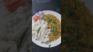 Masoor dal with rice shorts cooking hobby [upl. by Woolcott851]