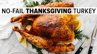 EASY THANKSGIVING TURKEY  how to cook and carve the BEST turkey recipe [upl. by Ecam]