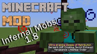 Minecraft Mods 18  AtomicStrykers Infernal Mobs  Mod Showcase ITA [upl. by Atnoved453]