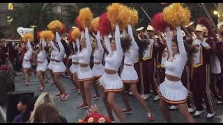 USC Union Square 2016 Weekender Rally Song Girls 91616 [upl. by Adim]