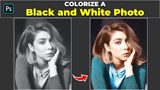 Colorize a Black and White Photo  Photoshop Tutorial [upl. by Notlef]