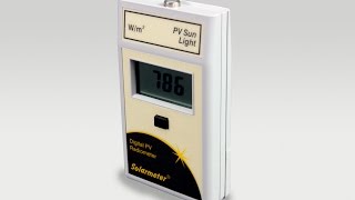 Solarmeter Model 100 Digital Handheld PV Global Solar Power Meter Radiometer with Integral Sensor [upl. by Calla]