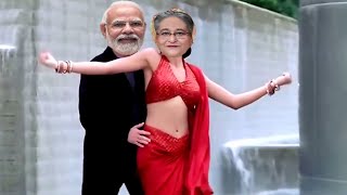 Modi Hasina Gaan  Aaj pasa kelbo re sam  Funny Dance [upl. by Annehs]