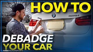 How to De Badge Your Car with Floss [upl. by Anneyehc]