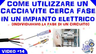 14  Come utilizzare un cacciavite cerca fase in un impianto elettrico individuiamo la fase [upl. by Calvert]