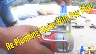 StepbyStep PEX Pipe Installation for Beginners 3 Of 9 [upl. by Nohsyar226]