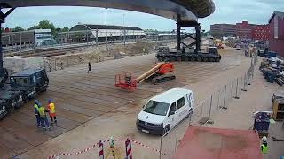 Timelapse opvijzelen en inrijden Busbrug Zwolle [upl. by Monarski256]