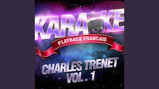 Mamzelle Clio — Karaoké Playback Instrumental — Rendu Célèbre Par Charles Trénet [upl. by Anoyk]