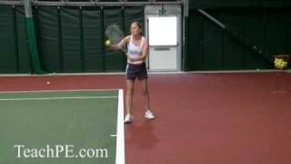 Tennis Drill  Flat Serve Left Hand [upl. by Anilrac]