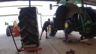 Harvest 2024 Episode 20 Finishing cereal harvest  Big tyres going on the drilling tractor 🚜 [upl. by Wun]