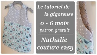 le tutoriel de la gigoteuse 06 mois avec fermeture éclair couture facile [upl. by Ronald]