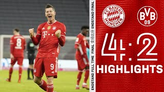 Insane comeback with 3 Lewandowski goals Highlights FC Bayern vs Borussia Dortmund 42 [upl. by Dirgni559]