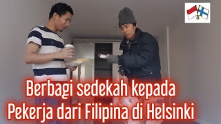 Prihatin dengan pekerja orang Filipina  I helped Pinoy worker [upl. by Mrots598]