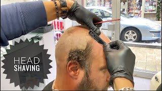 ASMR  HEAD SHAVING  Rasage du Crâne  SHAVETTE by oska39 [upl. by Trina]