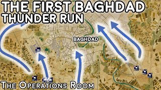 The First Baghdad Thunder Run Iraq 2003  Animated [upl. by Liagiba454]