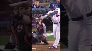 Yasiel Puig vs Madison Bumgarner épico enfrentamiento MLB shorts baseball [upl. by Pember]