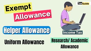 Exempt Allowance Under Section 1014i  Uniform Allowance Exemption  Exempt Helper Allowance [upl. by Assyl177]