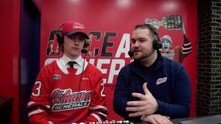 Owen Griffin joins Jack Moore for 1st interview as an Oshawa General [upl. by Llegna]