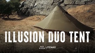 Illusion Duo Tent  renewed onelayer ultralight hiking tent [upl. by Nilpik190]