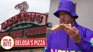 Barstool Pizza Review  DeLosas Pizza Madeira Beach FL [upl. by Asyar]