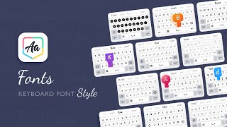 Fonts  Keyboard Font Style [upl. by Rosen]