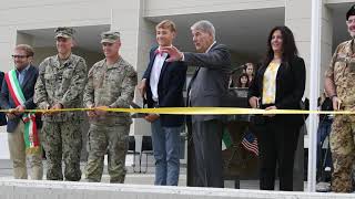 Ribbon cutting at Vicenza High School [upl. by Ynahteb]