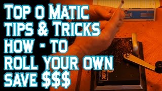 Top O Matic Cigarette Rolling Machine Review Technique Tips and Tricks [upl. by Laney]