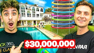 Visiting YouTuber Houses backyard amusement park [upl. by Karee]