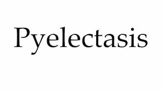 How to Pronounce Pyelectasis [upl. by Rimaj819]