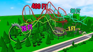 Building in Theme Park Tycoon 2 but each ride is a RANDOM Height [upl. by Augustin130]