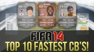 FIFA 14 Ultimate Team  TOP 10 FASTEST CBS [upl. by Hayalat95]