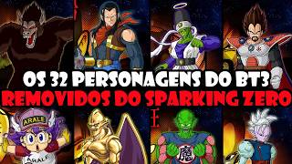 Os 32 PERSONAGENS do TENKAICHI 3 que foram REMOVIDOS do DRAGON BALL SPARKING ZERO [upl. by Maximilian]