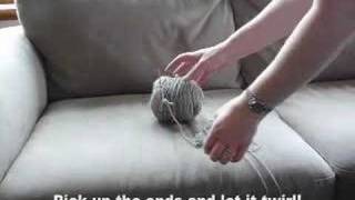 Twined knitting  how to untwist the yarns easily [upl. by Garber13]