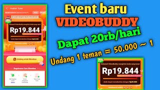 videobuddy adakan event baru  event baru videobuddy [upl. by Nanaek]