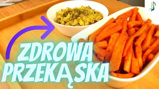 FRYTKI Z BATATÓW I SOS GUACAMOLE  FIT PRZEKĄSKA  Nutka Smaku [upl. by Trista949]