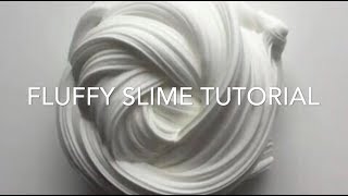 Easy Fluffy Slime Tutorial NO BORAX [upl. by Inuat]