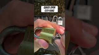 🔐 Quick Open With City Rake Yale Lock [upl. by Darci808]