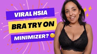 LACEY BRA for HEAVY CHEST Try On HSIA Minimizer Full Chest Review Busty Try On [upl. by Glovsky]