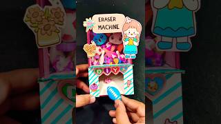 DIY Homemade Eraser Machine 🤓🌈 Best out of waste  Diy crafts 💖 shorts craft [upl. by Sinylg]