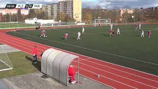 10kolo 1liga dorostenekFC Viktoria Plzeň  FK Pardubice 30 201poločas [upl. by Grew]