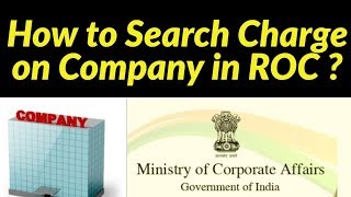 How to Search Charge on Company in ROC [upl. by Dammahom174]