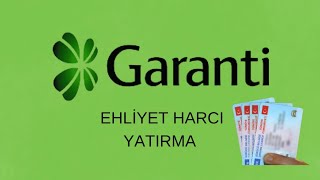 Garanti Bankası Ehliyet Harcı Yatırma  Garanti Bankası Vakıf Hizmet Bedeli [upl. by Sordnaxela657]