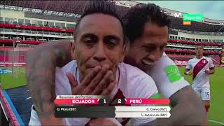 ECUADOR VS PERÚ 1  2  PARTIDO COMPLETO HD  Eliminatorias Rusia 2018  Fecha 16 [upl. by Vanessa480]