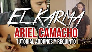 El Karma  Ariel Camacho y Los Plebes del Rancho  Tutorial  ADORNOS  REQUINTO  Guitarra [upl. by Adnuahsal]